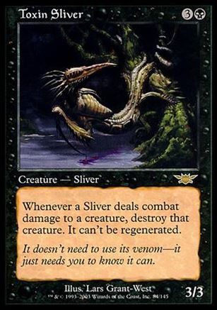 Magic the Gathering: Legions (Base Set) card 84 Toxin Sliver