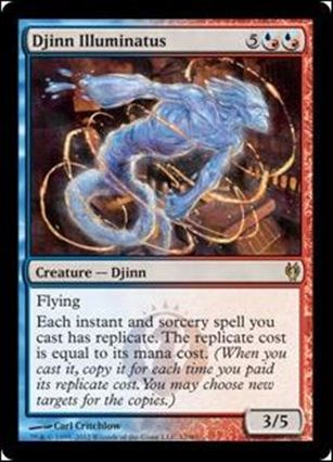 Magic the Gathering: Duel Decks: Izzet vs. Golgari (Base Set) card 12 Djinn Illuminatus