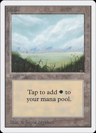 Magic the Gathering: Unlimited (Base Set) card 288 Plains