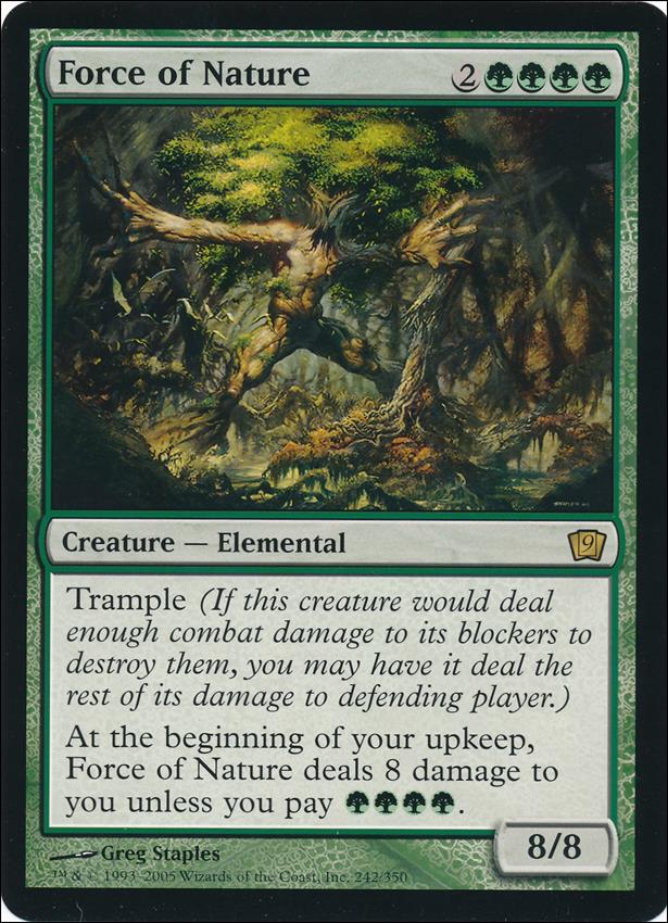 Magic the Gathering: 9th Edition (Box Toppers) card 2 Force of Nature