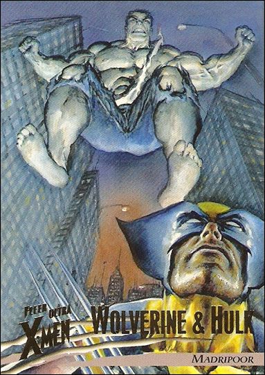 1996 Fleer Ultra X-Men: Wolverine (Base Set) card 54 Wolverine & Hulk