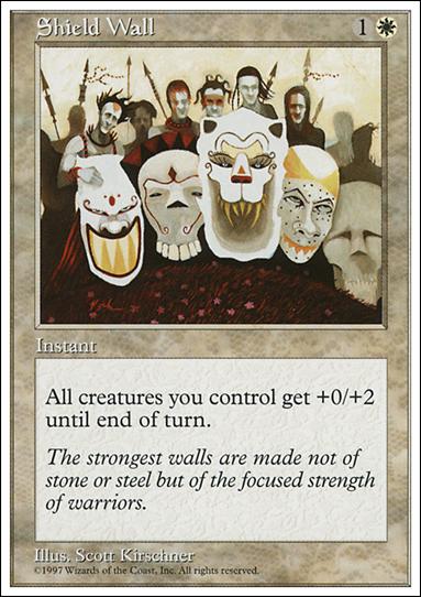 Magic the Gathering: 5th Edition (Base Set) card 63 Shield Wall