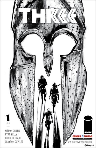 Three (2013) issue 1-B Comics World New York Comic Con B&W Cover