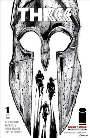 Three (2013) issue 1-B Comics World New York Comic Con B&W Cover