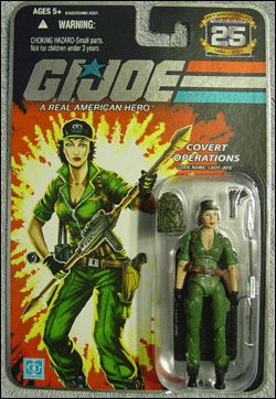 G.I. Joe 25th Anniversary Basic 3 3/4" Action Figures figure 25 Lady Jaye (Covert Operations)