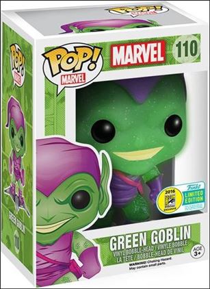 POP! Marvel figure 110 Green Goblin w/Glider (GitD/Glitter/Trans) SDCC