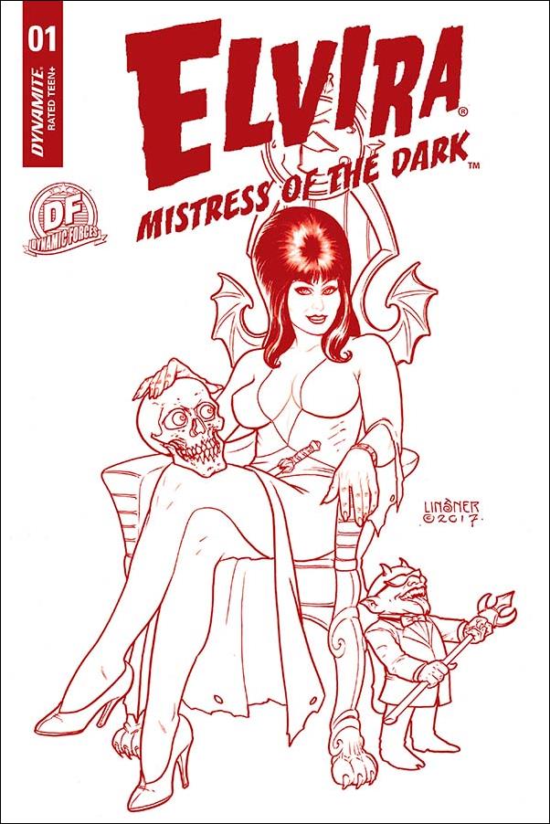 Elvira, Mistress of the Dark (2018) issue 1-K Joseph Michael Linsner 1:40 Red Cover