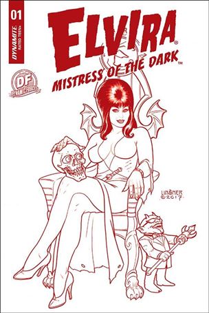 Elvira, Mistress of the Dark (2018) issue 1-K Joseph Michael Linsner 1:40 Red Cover
