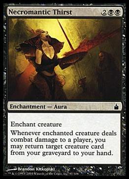 Magic the Gathering: Ravnica (Base Set)  card 97 Necromantic Thirst