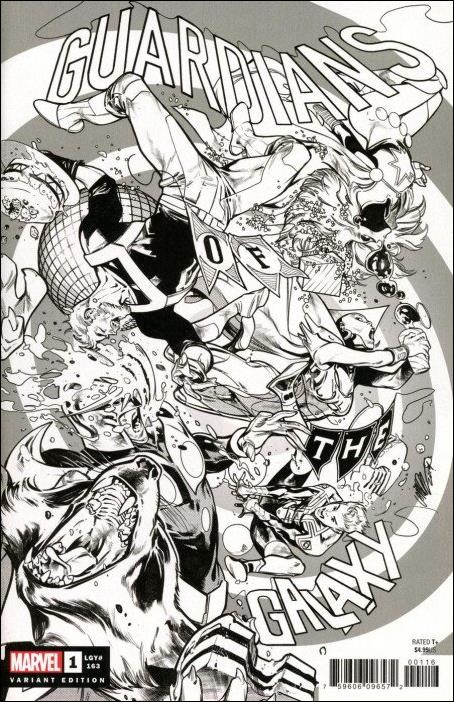 Guardians of the Galaxy (2020) issue 1-K Pepe Larraz Party Sketch Cover