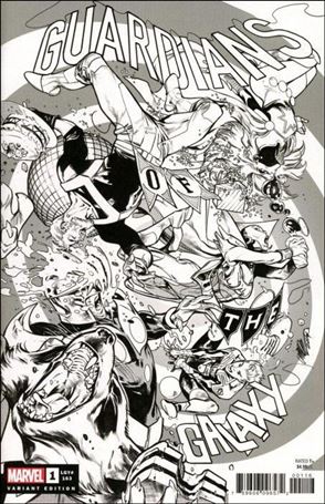Guardians of the Galaxy (2020) issue 1-K Pepe Larraz Party Sketch Cover