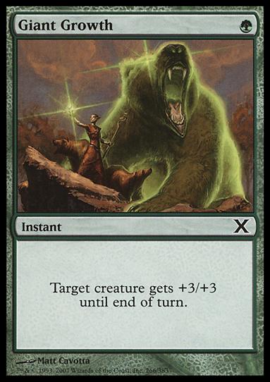 Magic the Gathering: 10th Edition (Base Set) card 266 Giant Growth