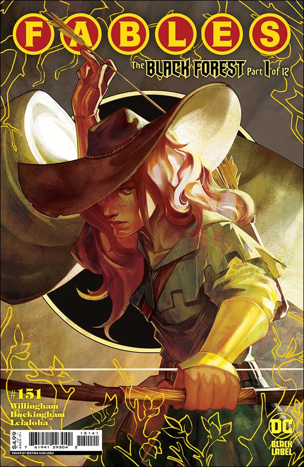 Fables issue 151-D Qistina Khalidah 1:50 Gold Foil Cardstock Cover