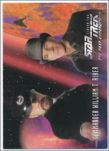 Star Trek: The Next Generation - The Episode Collection Season Two (Base Set) card 128 Commander William T. Riker - Card B