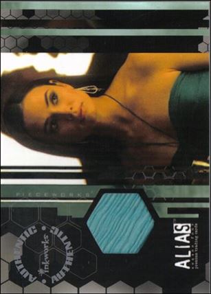 Alias: Season Four (Pieceworks Subset) card PW4 Teal Dress Worn By Mia Maestro As Nadia Santos
