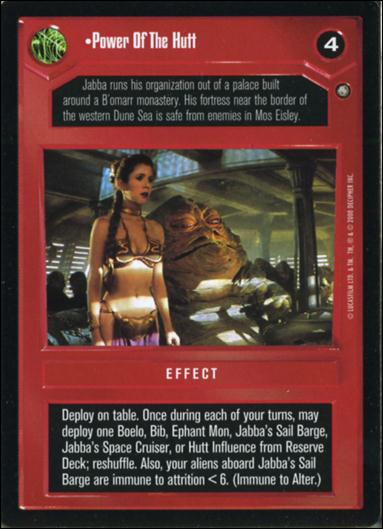 Star Wars: Jabba's Palace Sealed Deck (Base Set) card 5 Power of the Hutt