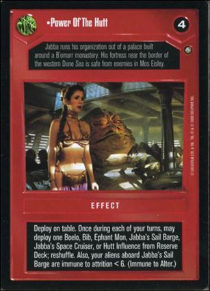 Star Wars: Jabba's Palace Sealed Deck (Base Set) card 5 Power of the Hutt