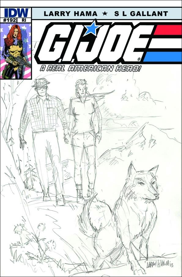 G.I. Joe: A Real American Hero issue 192-B Larry Hama 1:10 Sketch Cover