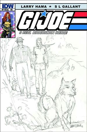 G.I. Joe: A Real American Hero issue 192-B Larry Hama 1:10 Sketch Cover
