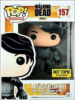 POP! Television figure 157 Riot Gear Glenn Rhee Hot Topic Exclusive