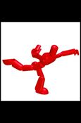 Stikfas Blister Pack figure 3-C Classic Alpha Male (Red)