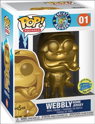 Pop! Aquasox figure 1-B Webbly (Home Jersey) (Gold) 1/200