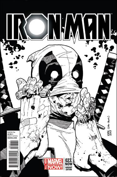 Iron Man (2013) issue 23-E Leonard Kirk Deadpool 1:Store Party Cover