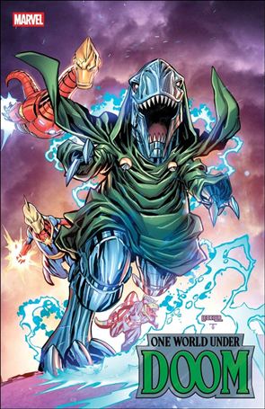 One World Under Doom issue 5-C Ken Lashley Doomasaur Cover