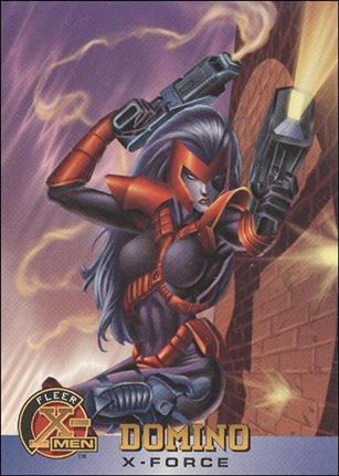 1996 Fleer X-Men International (Base Set) card 22 Domino