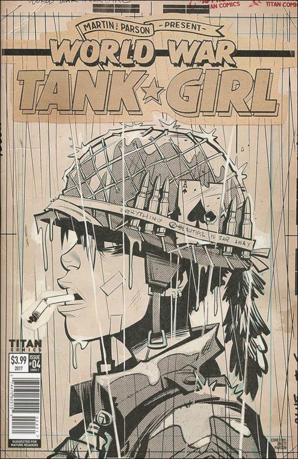 World War Tank Girl issue 4-C Brett Parson Sketch Cover