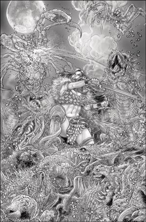 Babs issue 6-C Juan Jose Ryp 1:10 Black & White Cover