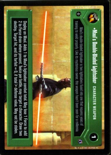 Star Wars: Reflections III (Base Set) card 98 Maul's Double Bladed Lightsaber