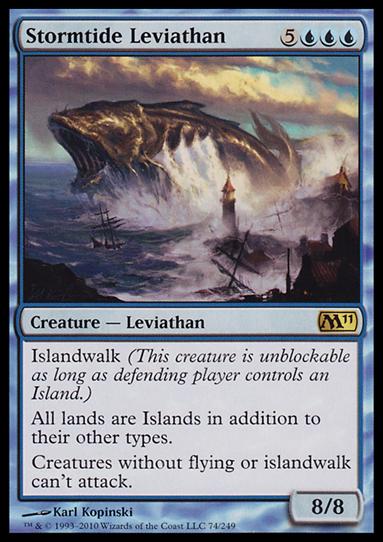 Magic the Gathering: 2011 Core Set (Base Set) card 74 Stormtide Leviathan