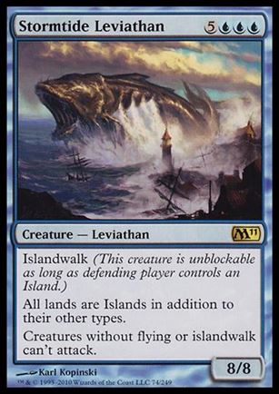 Magic the Gathering: 2011 Core Set (Base Set) card 74 Stormtide Leviathan