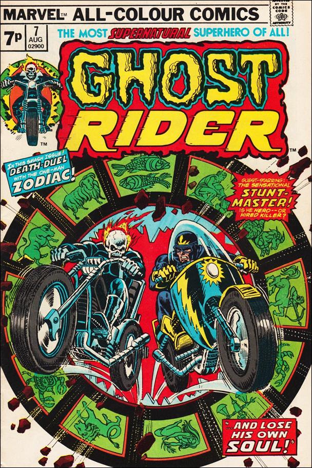 Ghost Rider (1973) issue 7-B UK Price Cover
