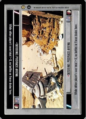 Star Wars: Tatooine Limited (Base Set) card 93 Tatooine: Podrace Arena