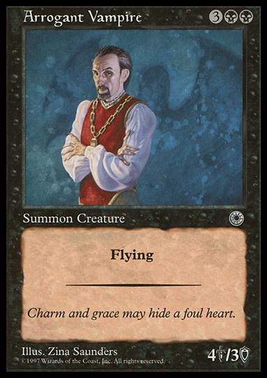 Magic the Gathering: Portal (Base Set) card 79 Arrogant Vampire