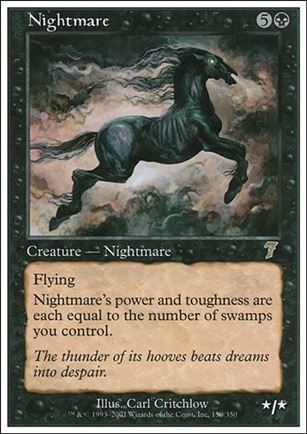 Magic the Gathering: 7th Edition (Base Set) card 150 Nightmare