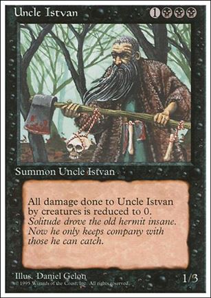 Magic the Gathering: 4th Edition (Base Set) card 165 Uncle Istvan