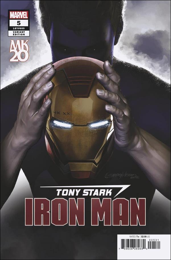 Tony Stark: Iron Man issue 5-C Greg Horn Marvel MKXX Cover