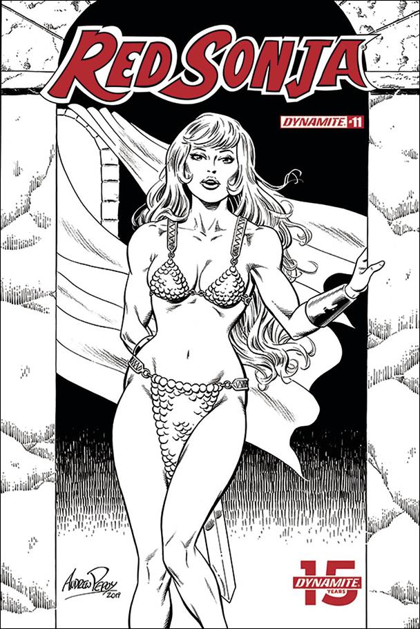Red Sonja (2019) issue 11-Q Andrew Pepoy 1:50 Black and White Cover