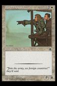 Magic the Gathering: Portal (Base Set) card 9 Border Guard