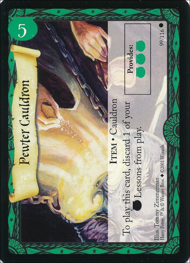 Harry Potter (Base Set) card 99 Pewter Cauldron