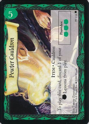Harry Potter (Base Set) card 99 Pewter Cauldron