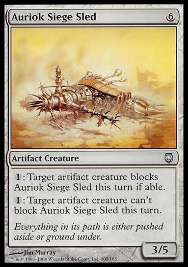 Magic the Gathering: Darksteel (Base Set) card 105 Auriok Siege Sled