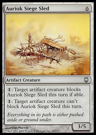 Magic the Gathering: Darksteel (Base Set) card 105 Auriok Siege Sled