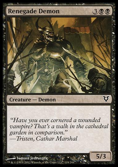 Magic the Gathering: Avacyn Restored (Base Set) card 118 Renegade Demon