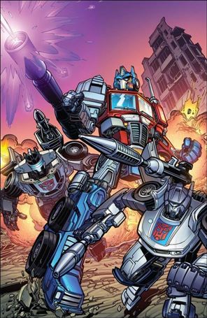 Transformers (2023) issue 16-H Retailer Exclusive Chad Hardin Foil Virgin Cover