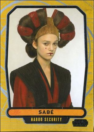 Star Wars Galactic Files (Base Set) card 14 Sabe Naboo Security