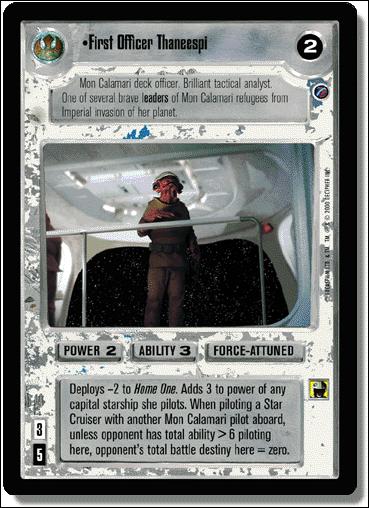 Star Wars: Death Star II Limited (Base Set) card 103 First Officer Thaneespi